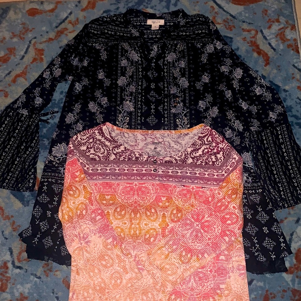 Two size medium ladies shirts